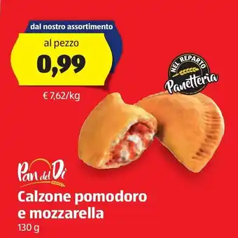 ALDI Pan del Di Calzone pomodoro e mozzarella 130 g offerta