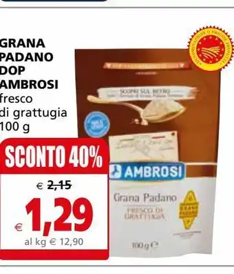 Il Gigante Grana padano dop 100g ambrosi offerta