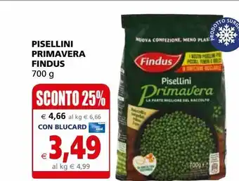 Il Gigante Piselli primavera findus 700g offerta