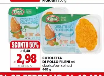 Cotoletta di pollo fileni 440g