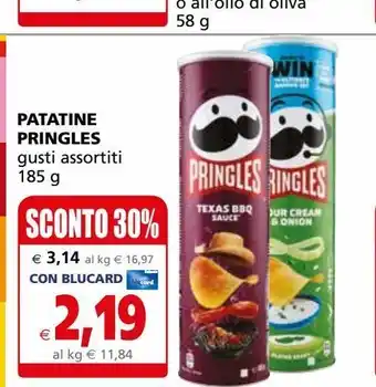 Il Gigante Patatine pringles 185g offerta