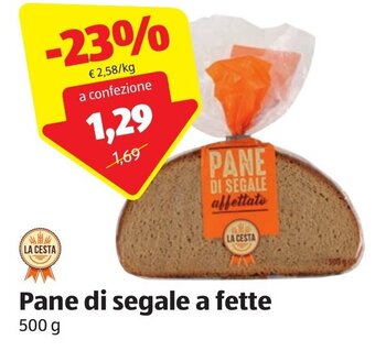 ALDI La Cesta Pane di segale a fette 500 g offerta