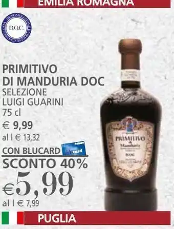 Il Gigante Primitivo di manduria doc 75cl offerta