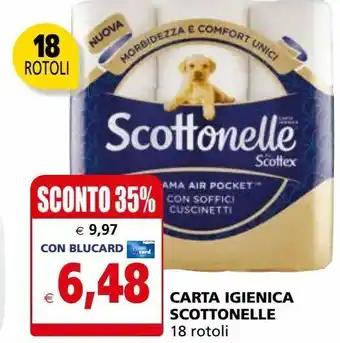 Il Gigante Carta igienica scottonelle 18 rotoli offerta
