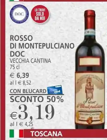 Il Gigante Rosso di montepulciano doc 75cl offerta