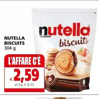 Il Gigante Nutella biscuits 304g offerta