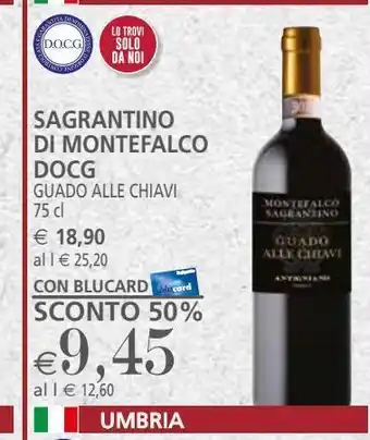Il Gigante Sagrantino di montefalco docg 75cl offerta