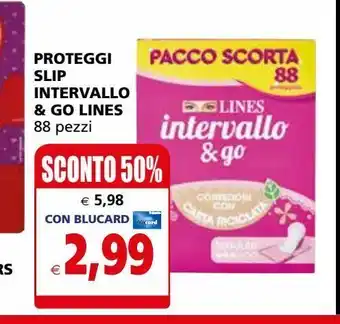 Proteggi-slip intervallo & go lines 88 pezzi lines intervallo