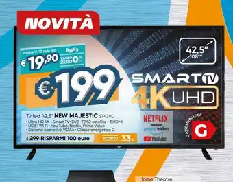 Tv led 42',5" new majestic