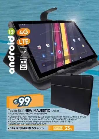 Il Gigante Tablet 10.1" new majestic offerta