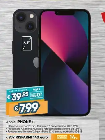 Il Gigante Apple iphone 13 offerta
