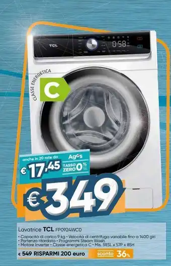 Il Gigante Lavatrice tcl 9kg offerta