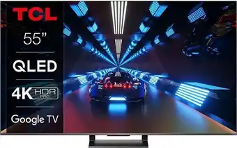Amazon Tcl 55c739, tv 55” qled, 4k ultra hd hdr, pannello 144hz, google tv, dolby vision e atmos offerta