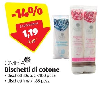 ALDI Ombia Dischetti di cotone offerta