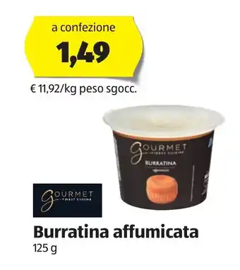 ALDI Gourmet Finest Cuisine Burratina affumicata 125 g offerta
