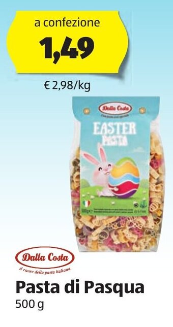 ALDI Dalla Costa Pasta di Pasqua 500 g offerta