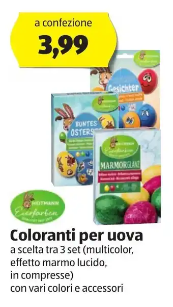 ALDI Coloranti per uova a scelta tra 3 set offerta