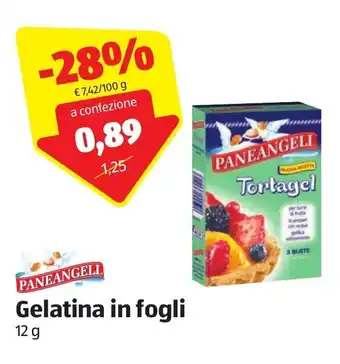 ALDI Paneangeli Gelatina in fogli 12 g offerta