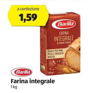 ALDI Barilla Farina integrale 1 kg offerta