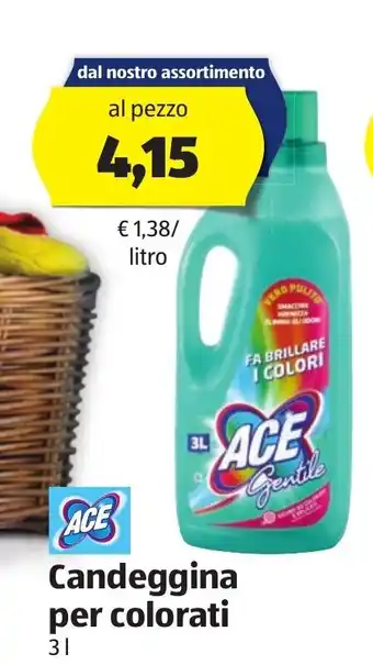 ALDI Ace Candeggina per colorati 3 l offerta