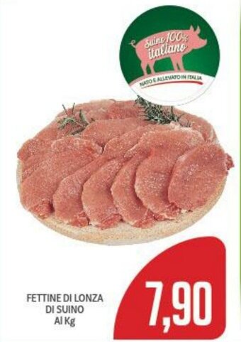 Supermercati Piccolo Fettine di Lonza di Suino offerta