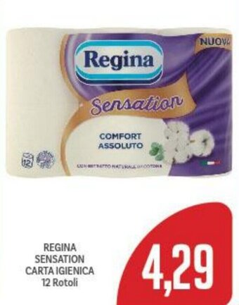 Supermercati Piccolo Regina Sensation Carta Igienica 12 rotoli offerta