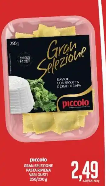 Supermercati Piccolo Piccolo Gran Selezione Pasta Ripiena vari gusti 250/230 g offerta