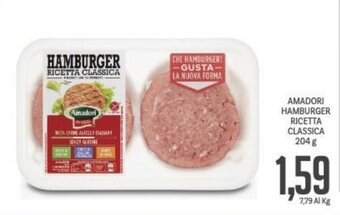 Supermercati Piccolo Amadori Hamburger Ricetta Classica 204 g offerta
