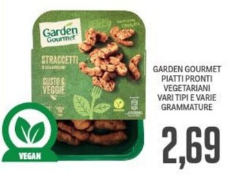 Supermercati Piccolo Garden Gourmet Piatti Pronti Vegetariani vari tipi e varie grammature offerta