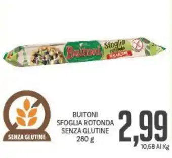 Supermercati Piccolo Buitoni Sfoglia Rotonda Senza Glutine 280 g offerta