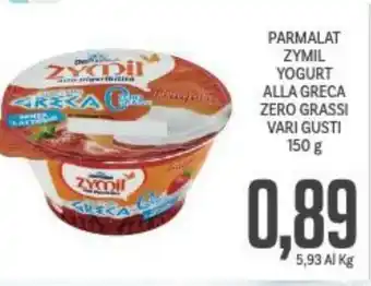 Supermercati Piccolo Parmalat Zymil Yogurt Alla Greca Zero Grassi vari gusti 150 g offerta