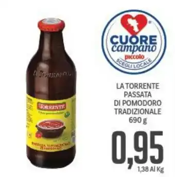 Supermercati Piccolo La Torrente Passata di Pomodoro Tradizionale 690 g offerta