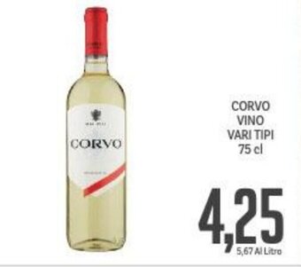 Corvo Vino vari tipi 75 cl