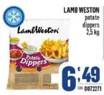 Gruppo di Palo Lamb Weston Patate dippers 2,5 kg offerta