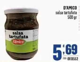Gruppo di Palo D'Amico Salsa Tartufata 500 gr offerta
