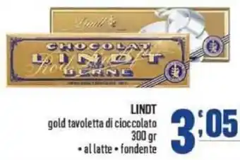 Gruppo di Palo Lindt Gold Tavoletta di Cioccolato al latte/fondente 300 gr offerta