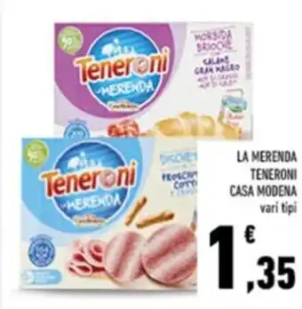 Conad Casa Modena La Merenda Teneroni vari tipi offerta