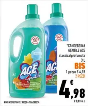 Conad Ace Candeggina Gentile classica/profumata 2 pezzi offerta