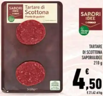 Conad Sapori&Idee Tartare di Scottona 210 g offerta