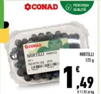 Conad Mirtilli 125 g offerta