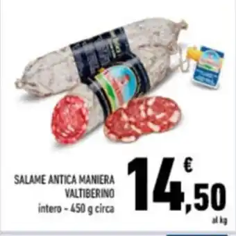 Valtiberino Salame Antica Maniera intero 450 g circa
