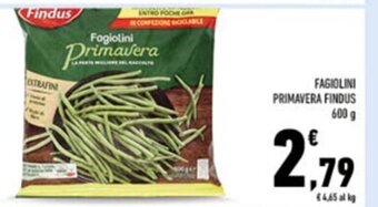 Conad Findus Fagiolini Primavera 600 g offerta