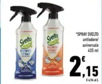 Conad Svelto Spray Antiodore/universale 435 ml offerta