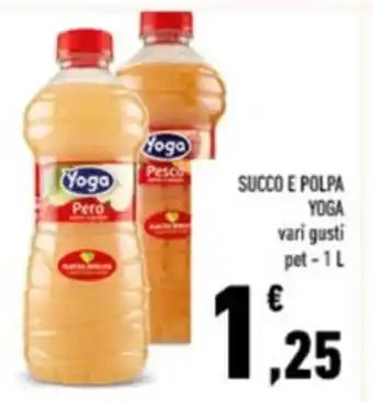 Conad Yoga Succo e Polpa vari gusti pet 1 l offerta