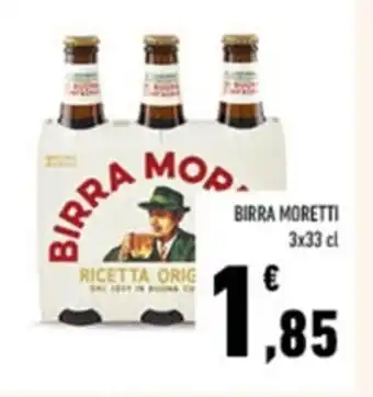 Conad Moretti Birra 3 x 33 cl offerta