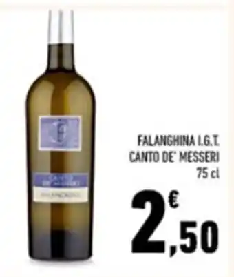Conad Canto De' Messeri Falanghina IGT. 75 cl offerta