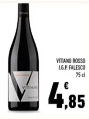 Conad Vitiano Rosso IGT Falesco 75 cl offerta