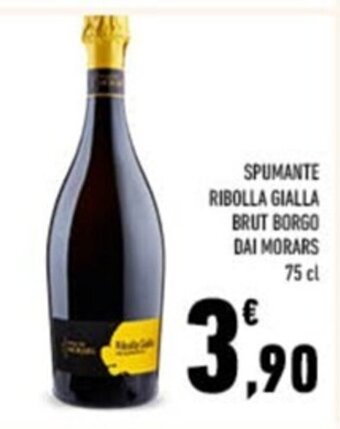 Conad Spumante Ribolla Gialla Brut Borgo Dai Morars 75 cl offerta