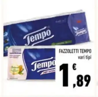 Conad Tempo Fazzoletti vari tipi offerta