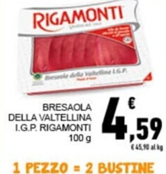 Conad Rigamonti Bresaola Della Valtellina IGP 100 g offerta